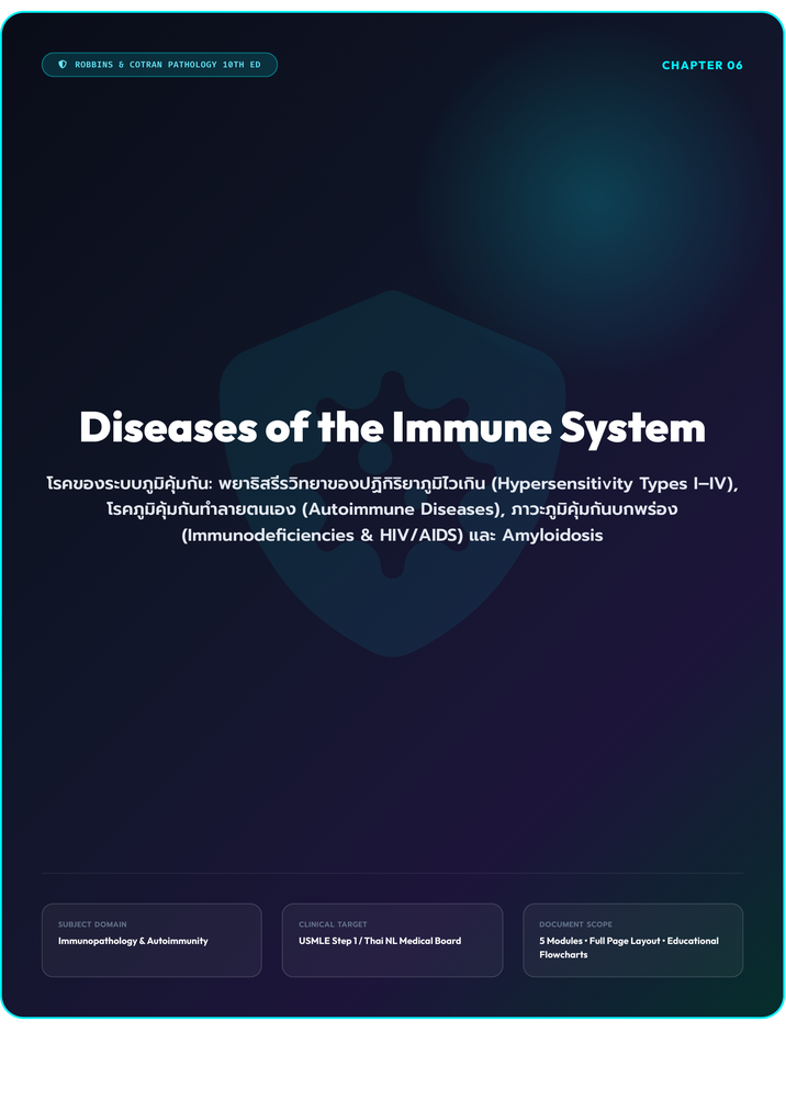 ภาพปกจริงจาก PDF Diseases of the Immune System
